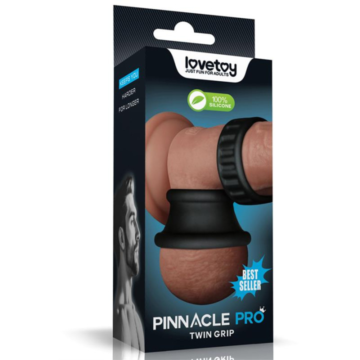 Anillo Pene Pinnacle Pro Twin Grip Stretcher de Lovetoy | VibraZon