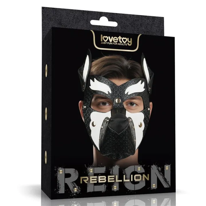 Máscara Cachorro Rebellion Reign Howl Blanco de Lovetoy