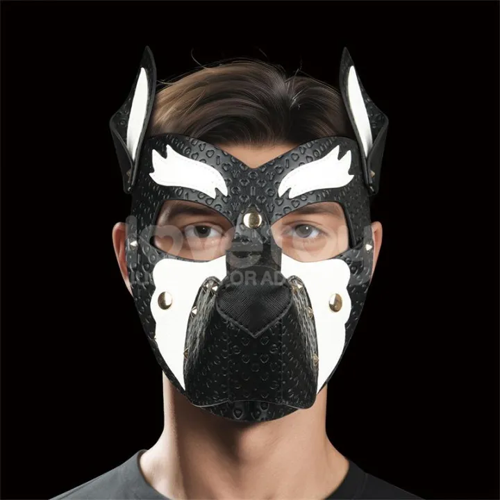 Máscara Cachorro Rebellion Reign Howl Blanco de Lovetoy