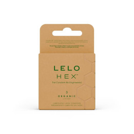 HEX Condoms Organic 3 unidades de Lelo | VibraZon