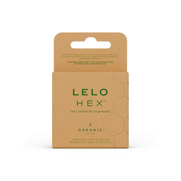 HEX Condoms Organic 3 unidades de Lelo | VibraZon