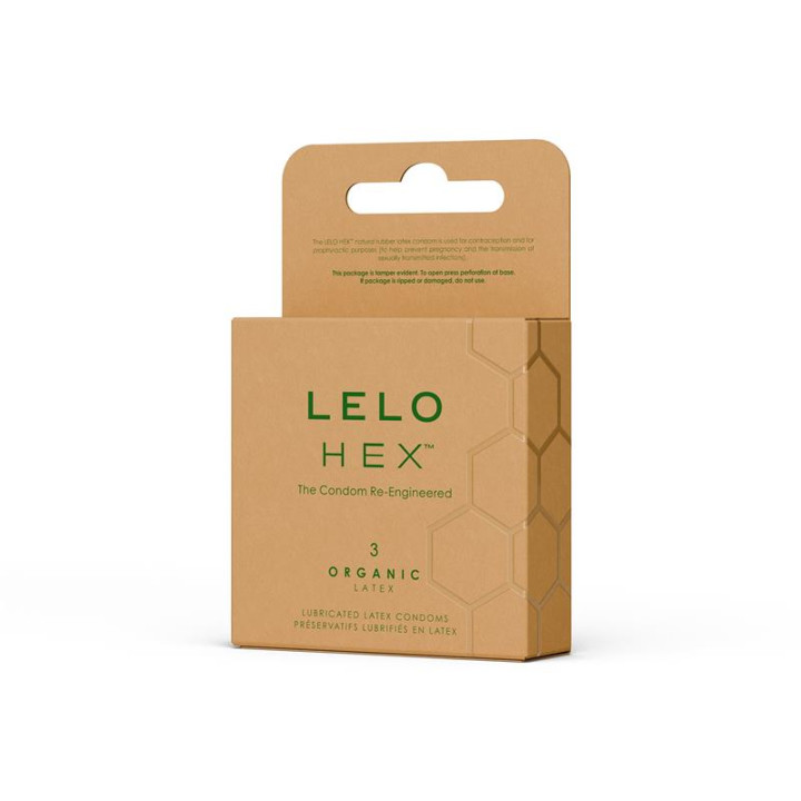 HEX Condoms Organic 3 unidades de Lelo | VibraZon