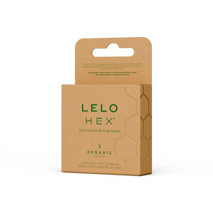 HEX Condoms Organic 3 unidades de Lelo