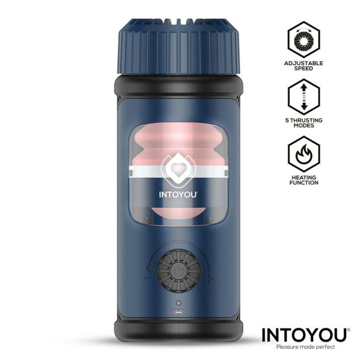 Tenkro Masturbador con Thrusting y Calor USB-C de Intoyou | VibraZon