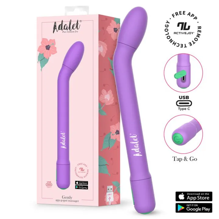 Gently Estimulador Punto G con APP Lavanda de Adalet