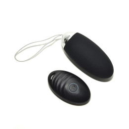 Huevo Vibrador con Control Remoto Venice Negro de Rimba Toys | VibraZon