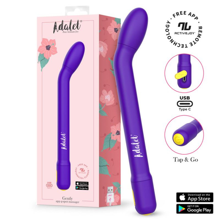 Gently Estimulador Punto G con APP Purpura de Adalet | VibraZon