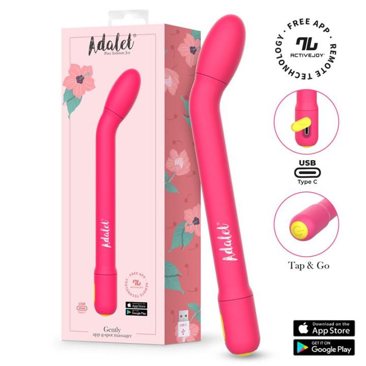 Gently Estimulador Punto G con APP Rosa de Adalet | VibraZon