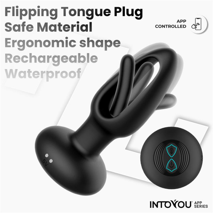 Zack Plug Anal con Flipping Tongue y Vibración con APP de Intoyou App Series | VibraZon