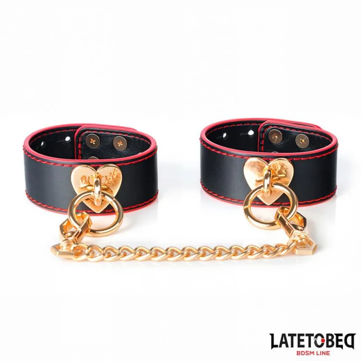 Esposas con Cadena Dorada de Latetobed Bdsm Line
