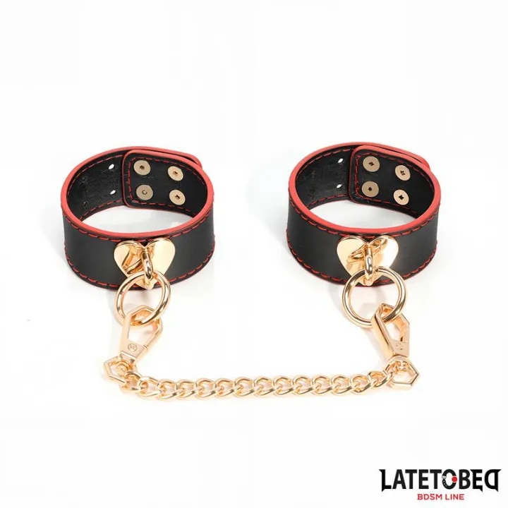 Esposas con Cadena Dorada de Latetobed Bdsm Line