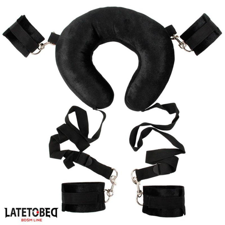 Set de Restricciones de Cojín con Esposas de Latetobed Bdsm Line | VibraZon