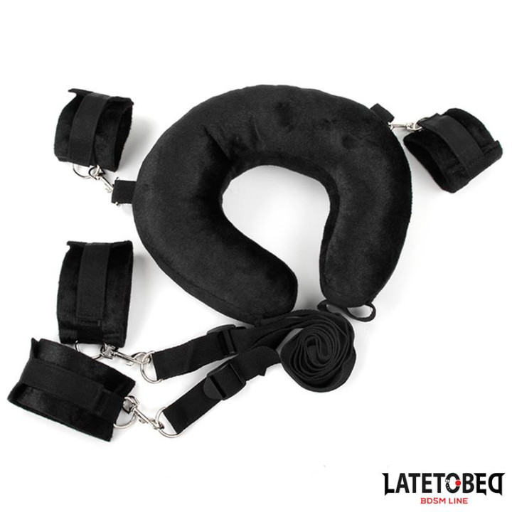 Set de Restricciones de Cojín con Esposas de Latetobed Bdsm Line | VibraZon