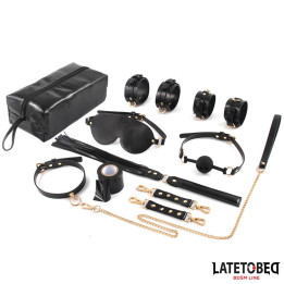 Kit de Bondage 8 Pz con Bolsa de Almacenaje de Latetobed Bdsm Line | VibraZon