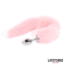 Plug Anal con Cola Rosa 40 cm de Latetobed Bdsm Line | VibraZon