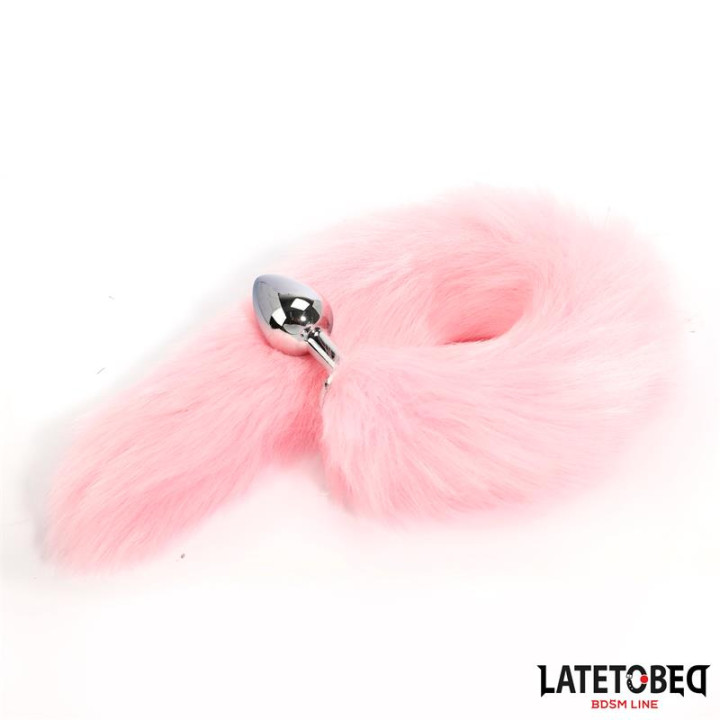 Plug Anal con Cola Rosa 40 cm de Latetobed Bdsm Line | VibraZon