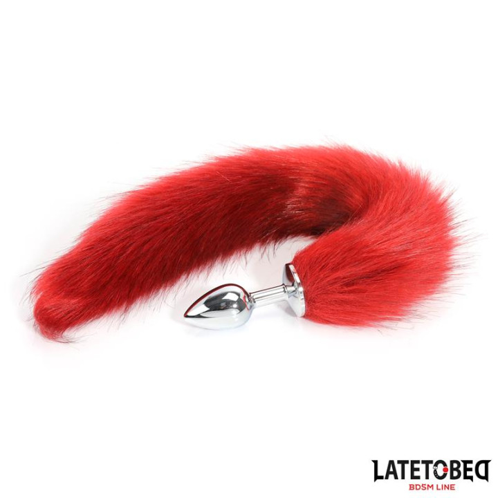 Plug Anal con Cola Rojo Vino 40 cm de Latetobed Bdsm Line | VibraZon