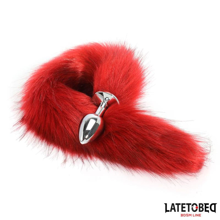 Plug Anal con Cola Rojo Vino 40 cm de Latetobed Bdsm Line | VibraZon