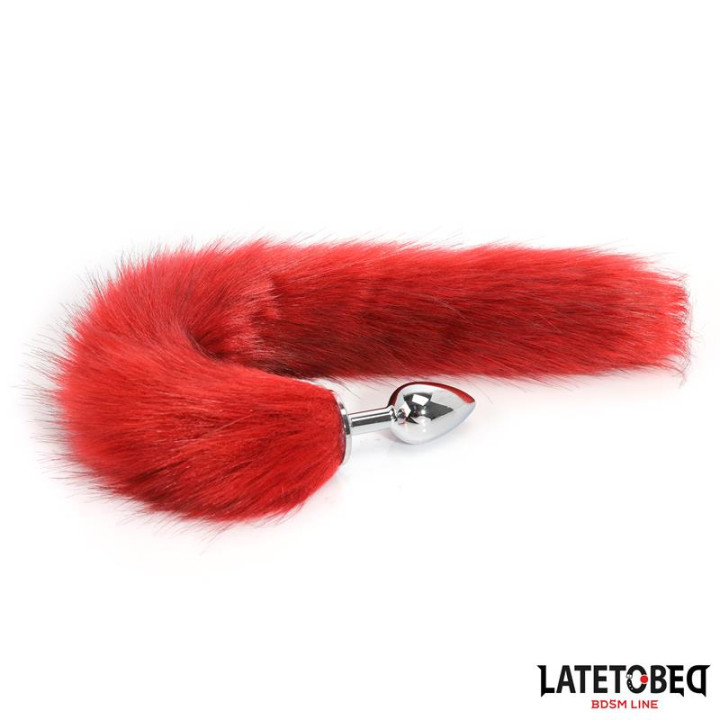 Plug Anal con Cola Rojo Vino 40 cm de Latetobed Bdsm Line | VibraZon