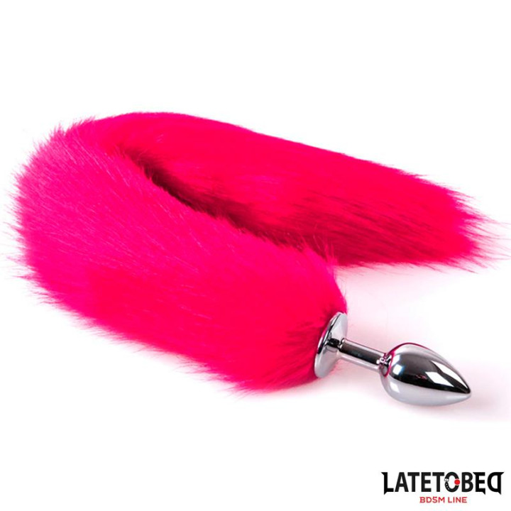 Plug Anal con Cola Hot Pink 40 cm de Latetobed Bdsm Line | VibraZon