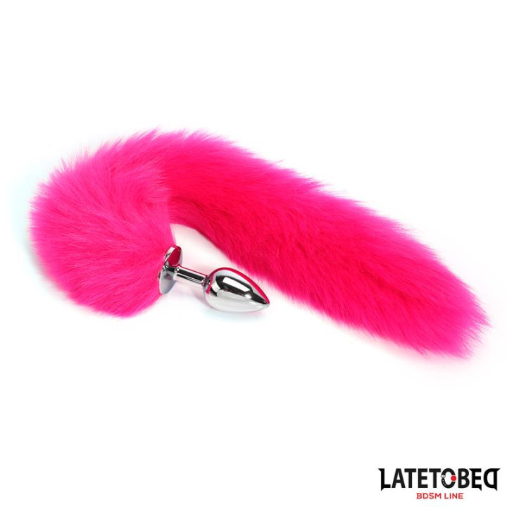 Plug Anal con Cola Hot Pink 40 cm de Latetobed Bdsm Line | VibraZon