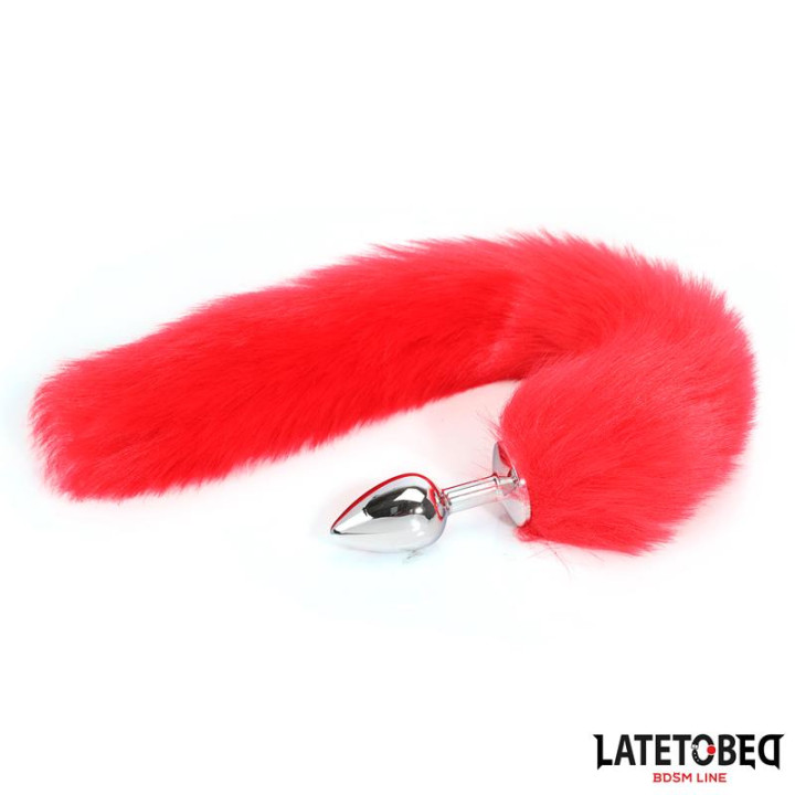 Plug Anal con Cola Rojo 40 cm de Latetobed Bdsm Line | VibraZon