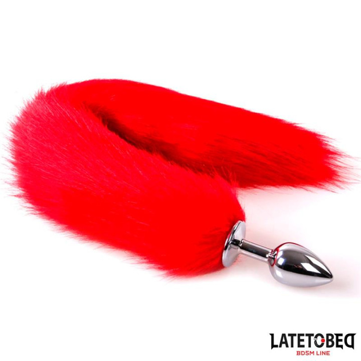 Plug Anal con Cola Rojo 40 cm de Latetobed Bdsm Line | VibraZon