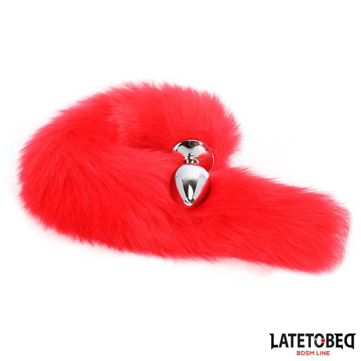 Plug Anal con Cola Rojo 40 cm de Latetobed Bdsm Line | VibraZon