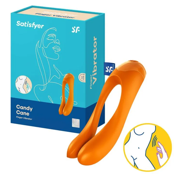 Vibrador Candy Cane Naranja de Satisfyer