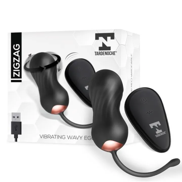 Zigzag Huevo Zigzageante y Vibrador con Control Remoto de Tardenoche