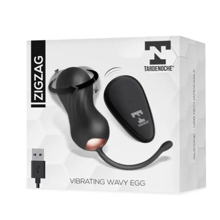 Zigzag Huevo Zigzageante y Vibrador con Control Remoto de Tardenoche