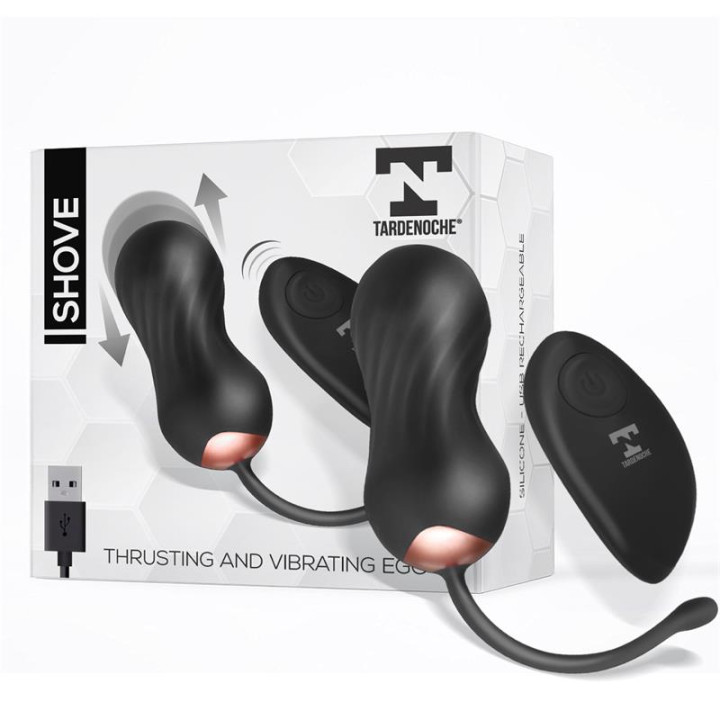 Shove Huevo con Movimiento Thrusting y Vibrador con Control Remoto de Tardenoche | VibraZon