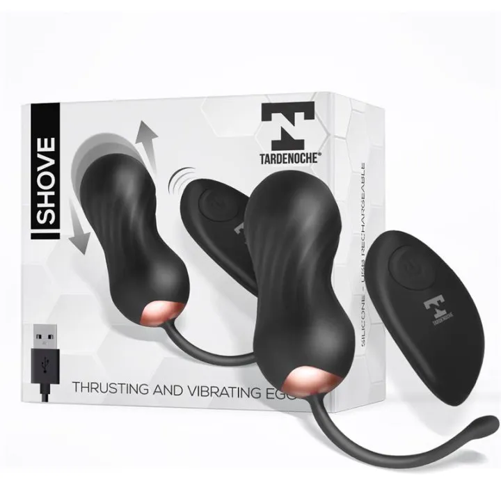 Shove Huevo con Movimiento Thrusting y Vibrador con Control Remoto de Tardenoche