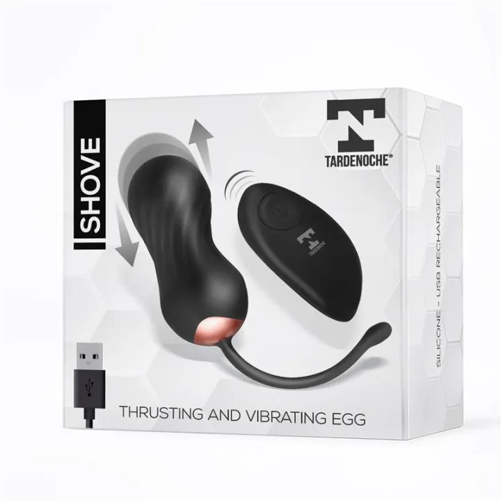 Shove Huevo con Movimiento Thrusting y Vibrador con Control Remoto de Tardenoche