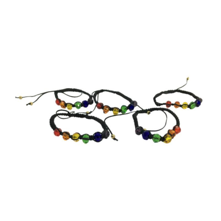 Pulsera de Bolas de Cristal Colores Bandera LGBT+ de Diverty Sex | VibraZon