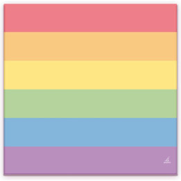 Set 20 Servilletas con Colores Bandera LGBT+ de Diverty Sex | VibraZon