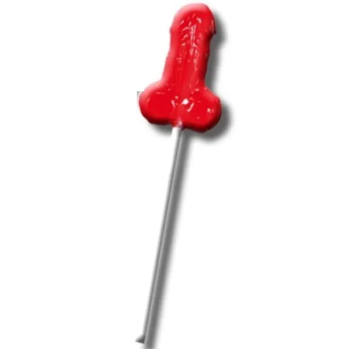 Piruleta de Gominola Pene Sabor Fresa de Dulcisweet