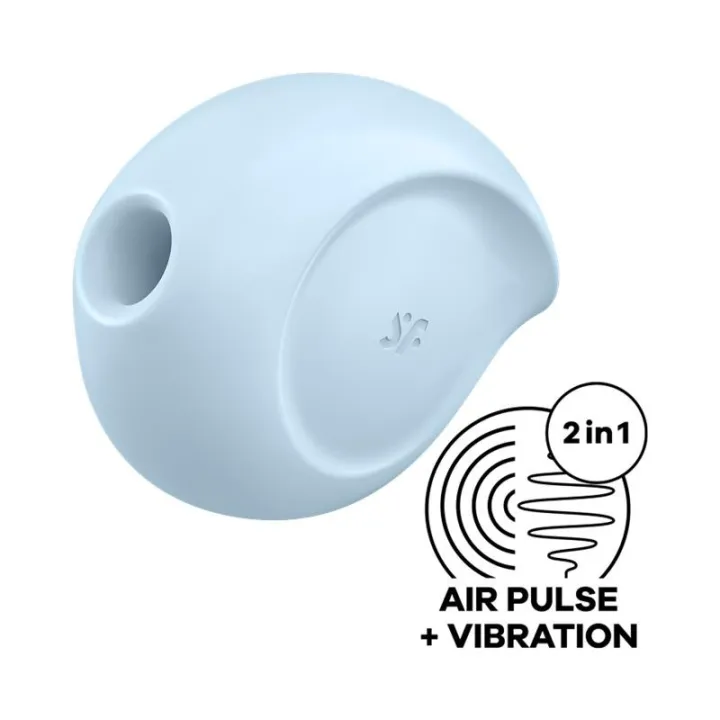 Sugar Rush Succionador de Clítoris y Vibración Azul de Satisfyer