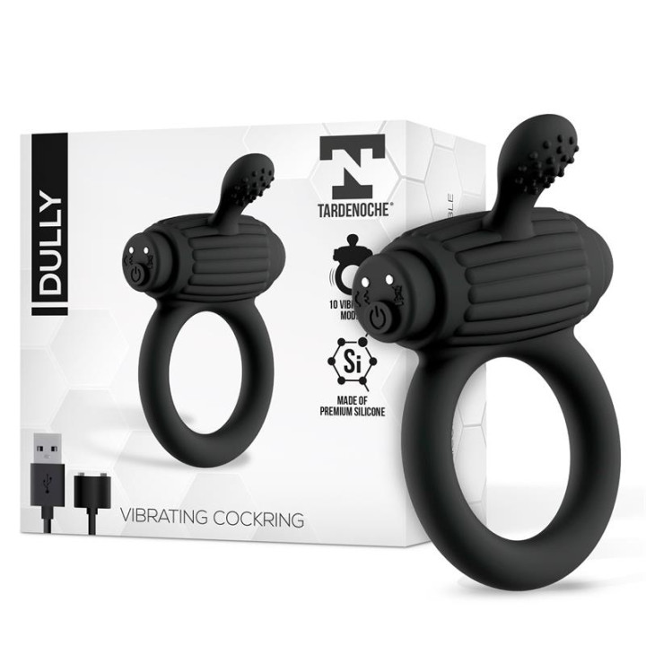 Dully Anillo Vibrador Silicona USB Magnético de Tardenoche | VibraZon