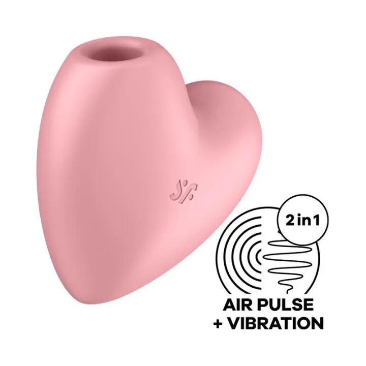 Cutie Heart Succionador de Clítoris y Vibración Rosa de Satisfyer