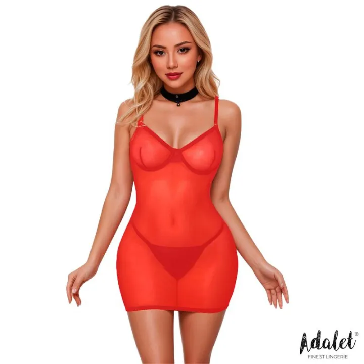 Hazel Babydoll Rojo de Adalet Lingerie