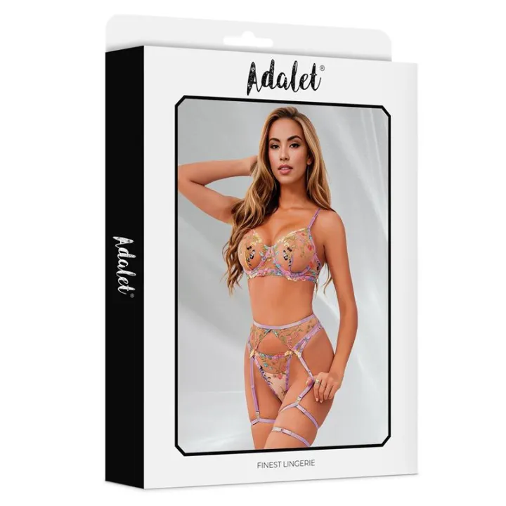 Zoey Set de 4 Piezas Lila de Adalet Lingerie