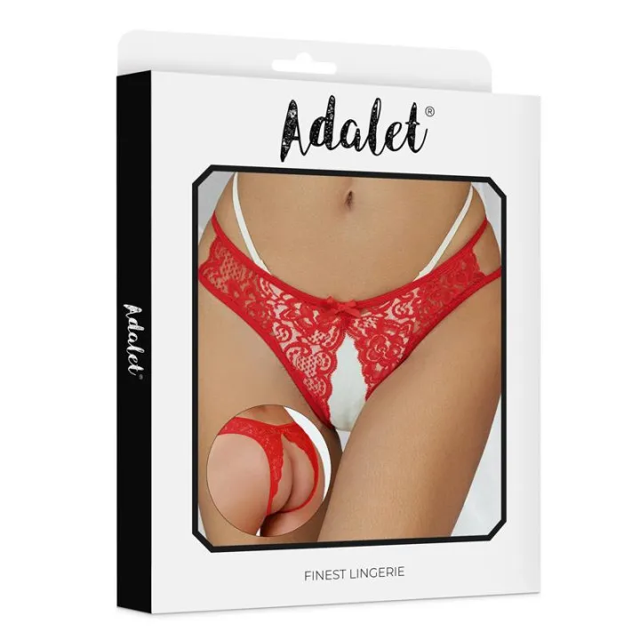 Hope Braguitas Enntepierna Abierta Rojo de Adalet Lingerie