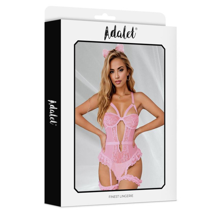 Zoa Teddy con Ligas de Adalet Lingerie | VibraZon
