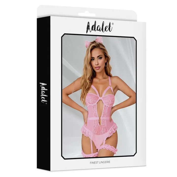 Zoa Teddy con Ligas de Adalet Lingerie
