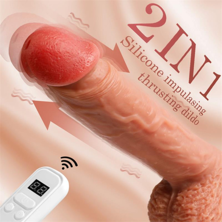 Dean Dildo con Thrusting y Vibración 8 de Xise | VibraZon