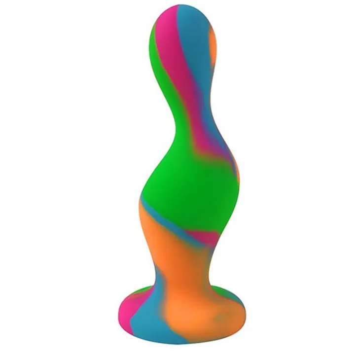 Plug Anal Multi Color Silicona de A-Gusto