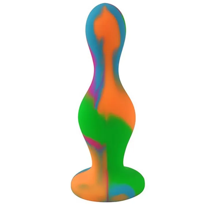 Plug Anal Multi Color Silicona de A-Gusto