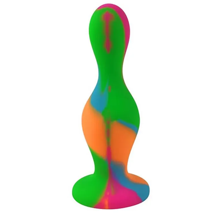 Plug Anal Multi Color Silicona de A-Gusto