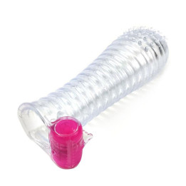 Funda para el Pene con Vibración Transparente de A-Gusto | VibraZon